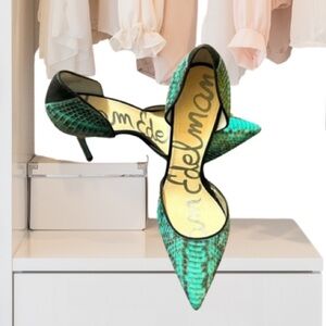 Sam Edelman ‘Delilah’ Faux Snakeskin Leather Heels, Size 8.5M